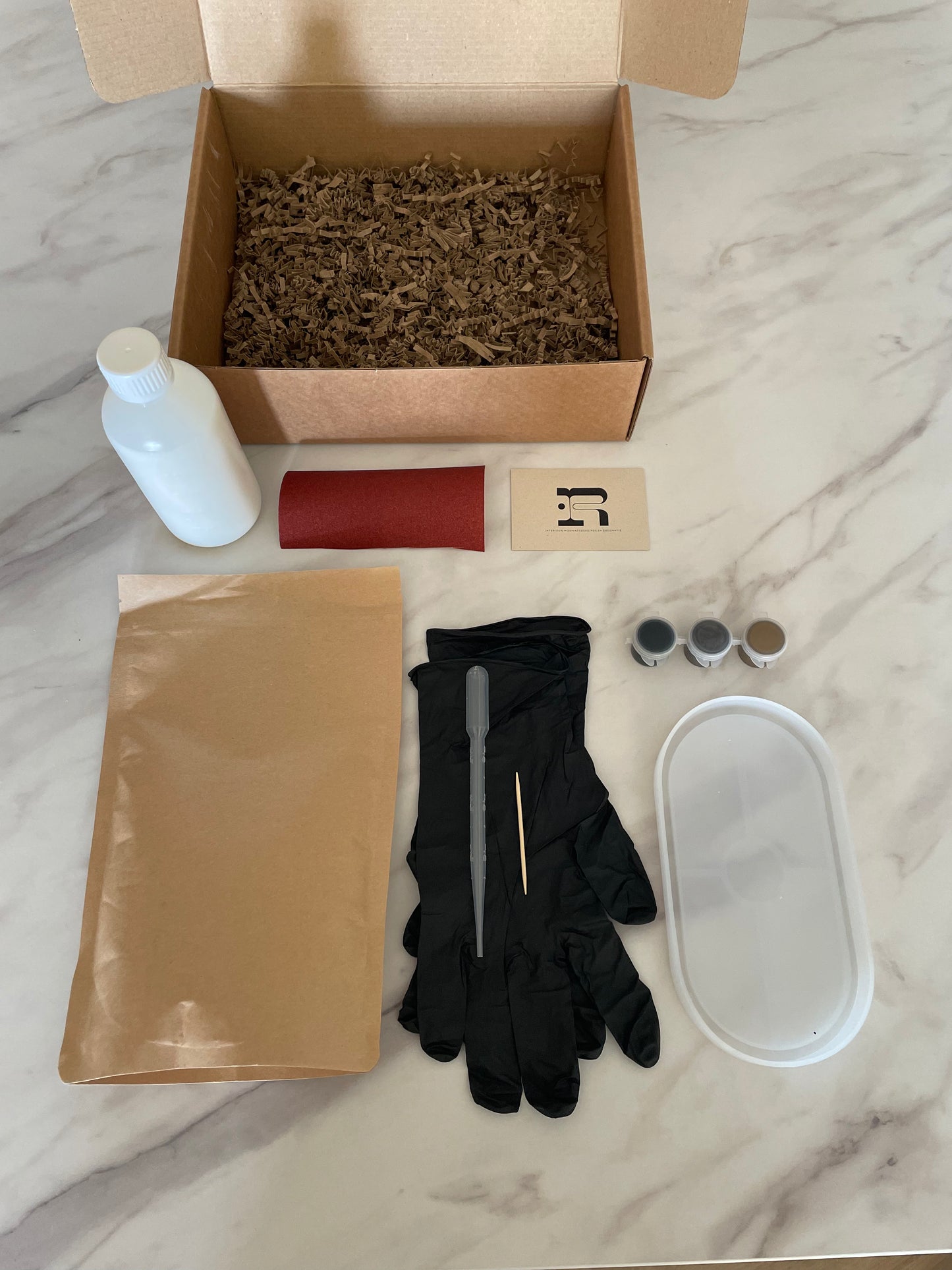 DIY Starterkit Jesmonite (Jesmon Square Coaster)